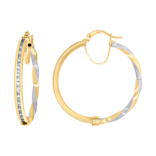 10Kt Gold Turkish Earrings 30Mm