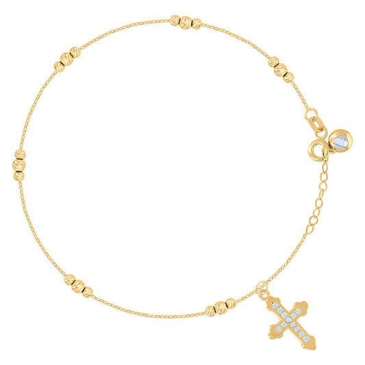 14Kt Gold Bracelet/Anklet 8"