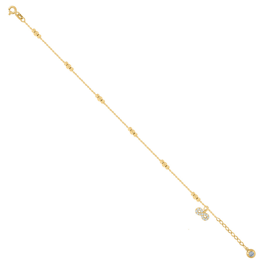 14Kt Gold Bracelet/Anklet 8"