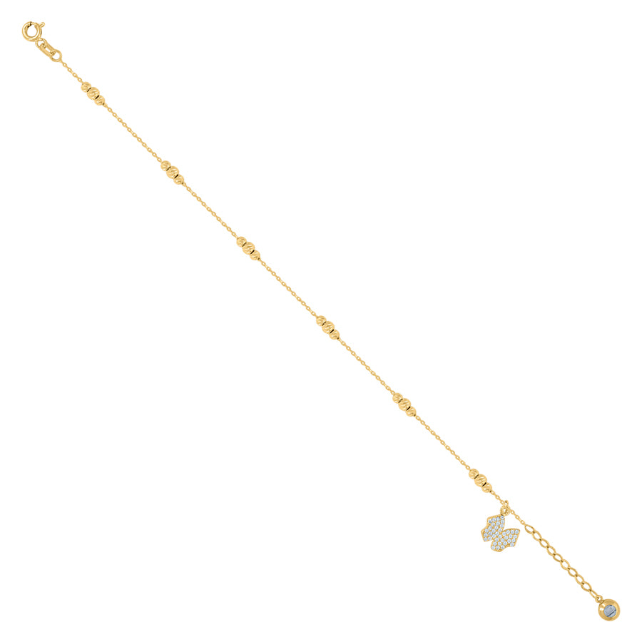 14Kt Gold Bracelet/Anklet 8"
