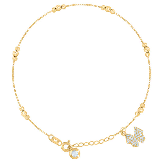 14Kt Gold Bracelet/Anklet 8"