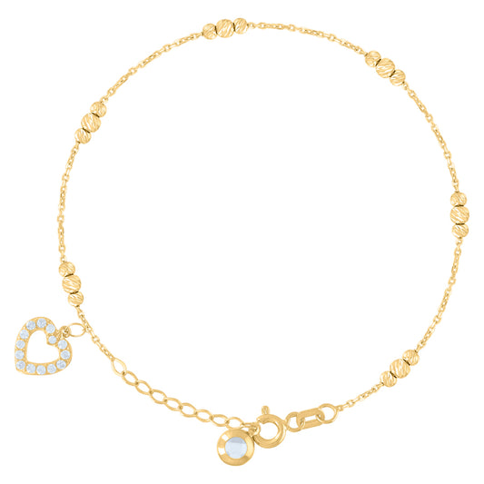 14Kt Gold Bracelet/Anklet 8"