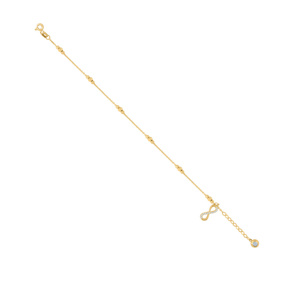 14Kt Gold Bracelet/Anklet 8"