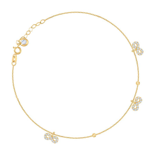 14Kt Gold Bracelet/Anklet 10"