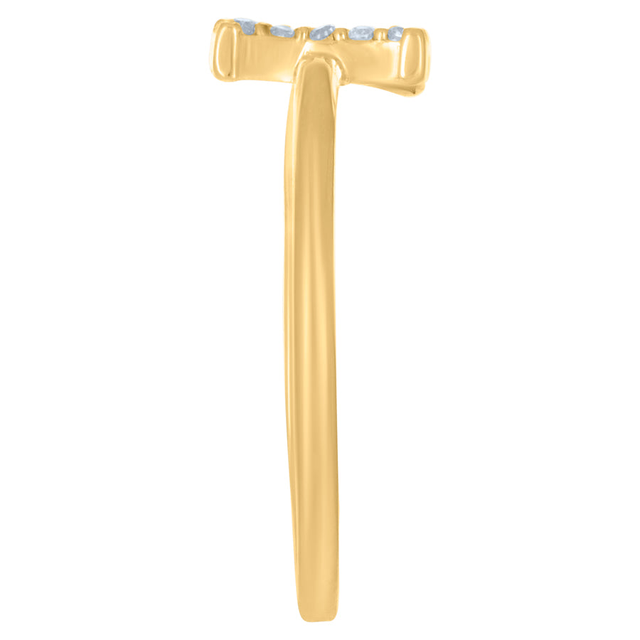 10Kt Gold Turkish Ring Initial Letter "K"