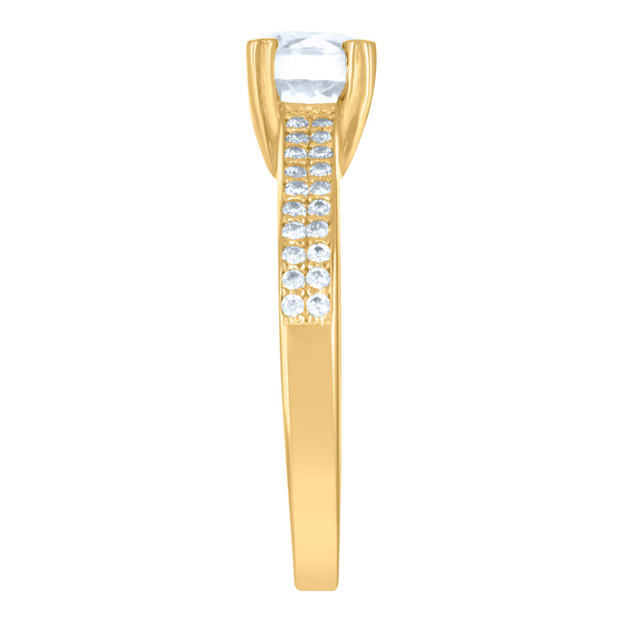 10Kt Gold Cz  Ring