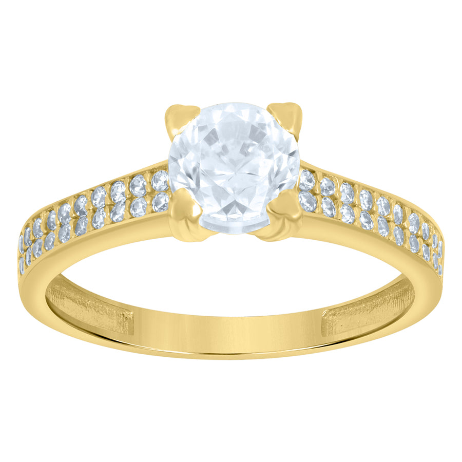 10Kt Gold Cz  Ring