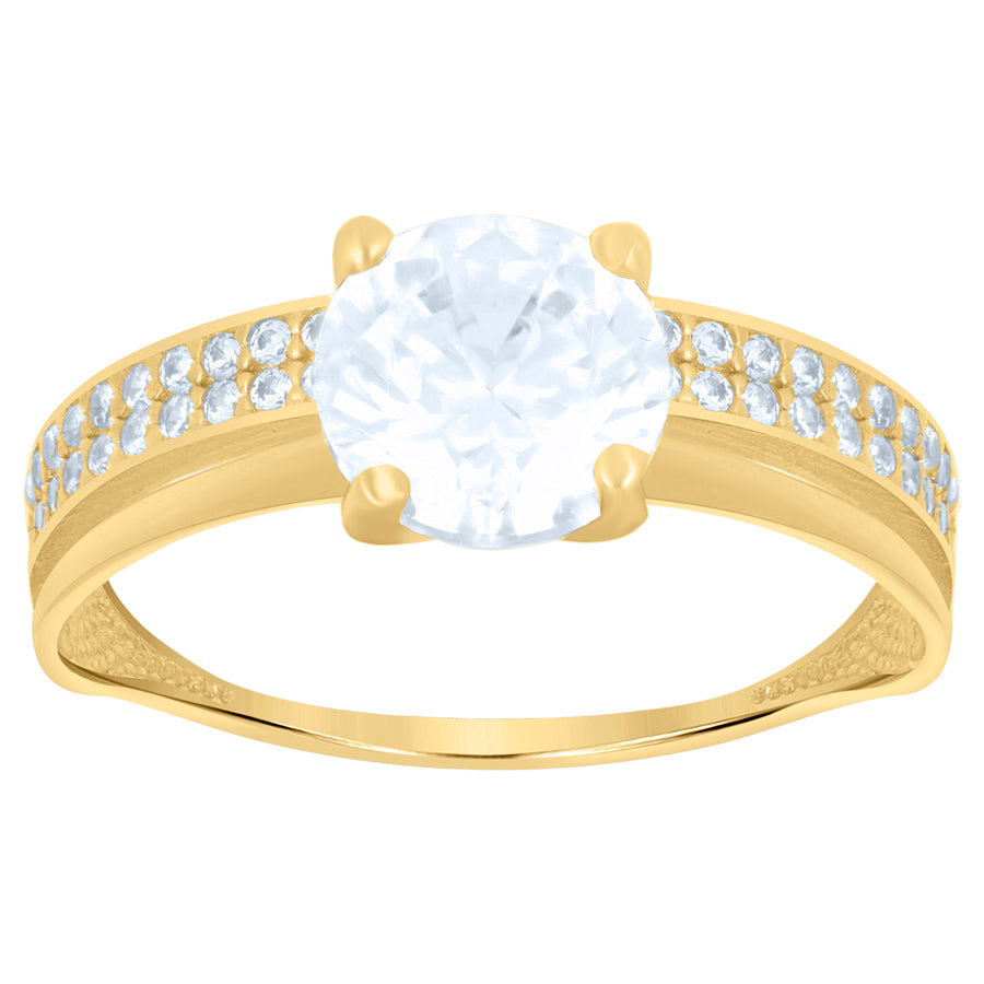 10Kt Gold Cz  Ring