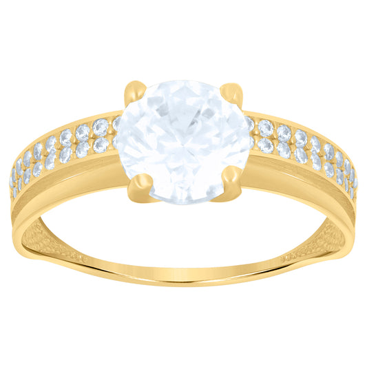 10Kt Gold Cz  Ring