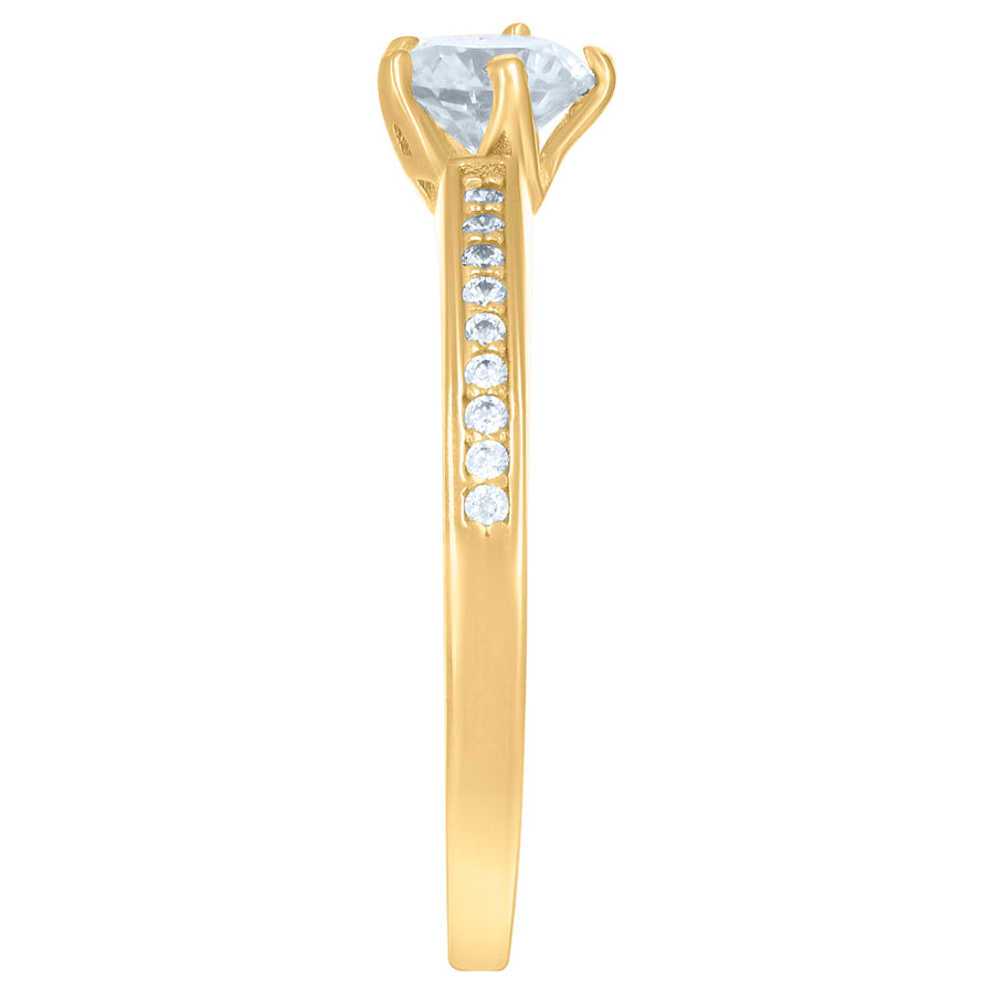 10Kt Gold Cz  Ring