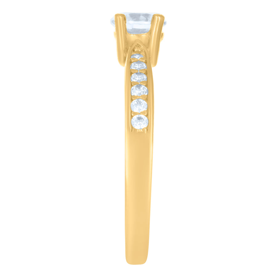 10Kt Gold Cz Ring