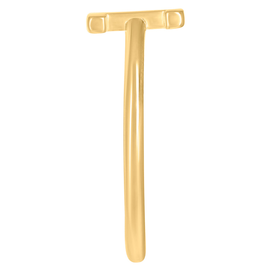 10Kt Gold Turkish Ring Initial Letter "I"