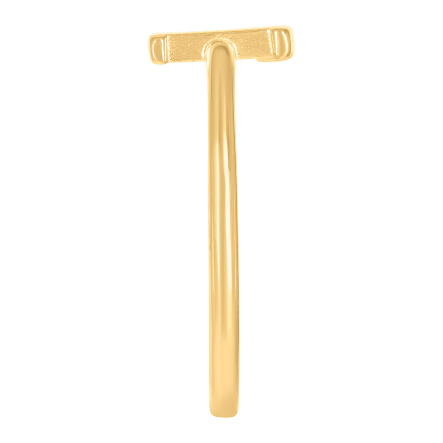 10Kt Gold Turkish Ring Initial Letter "L"