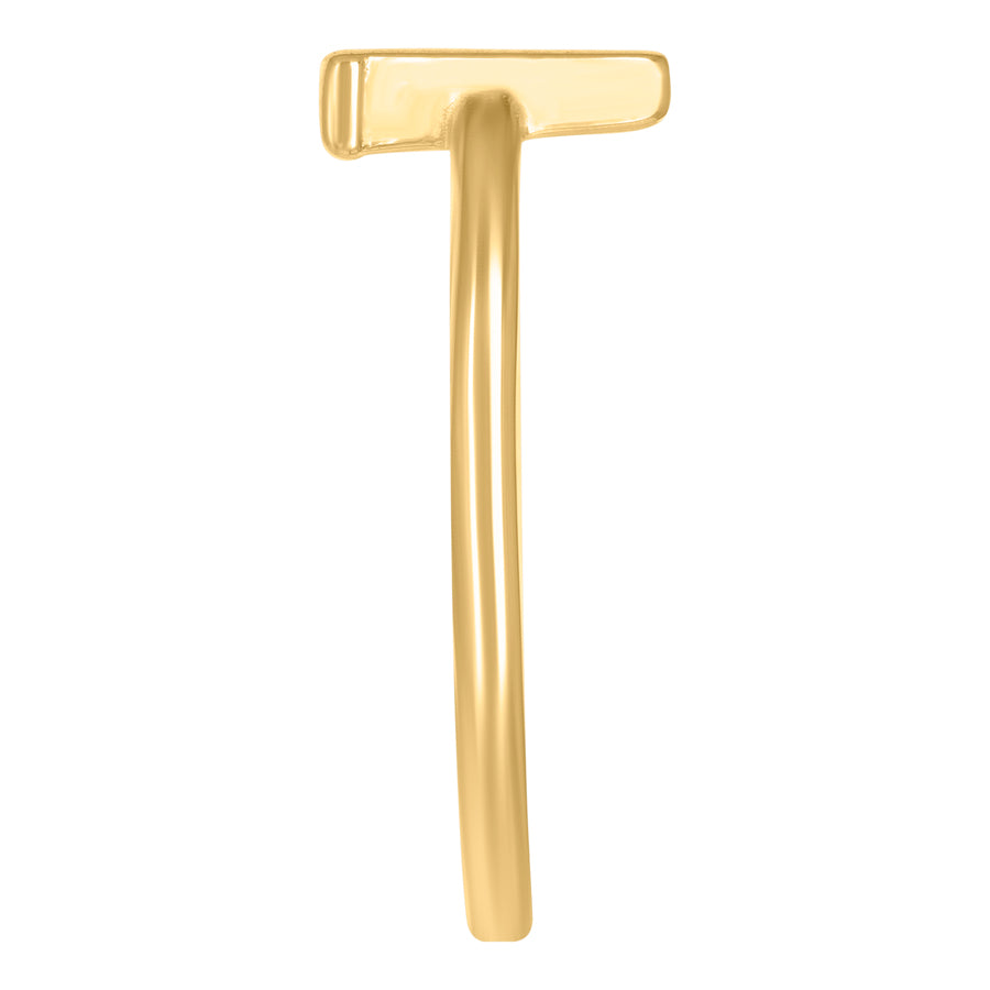 10Kt Gold Turkish Ring Initial Letter "W"
