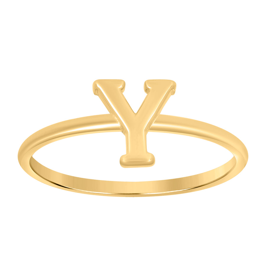10Kt Gold Turkish Ring Initial Letter "Y"