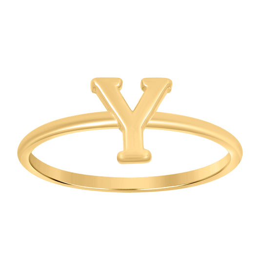 10Kt Gold Turkish Ring Initial Letter "Y"