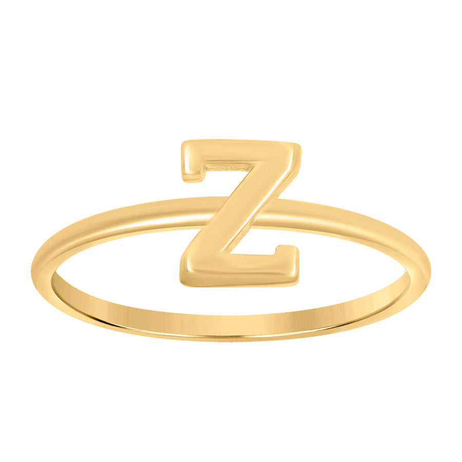 10Kt Gold Turkish Ring Initial Letter "Z"