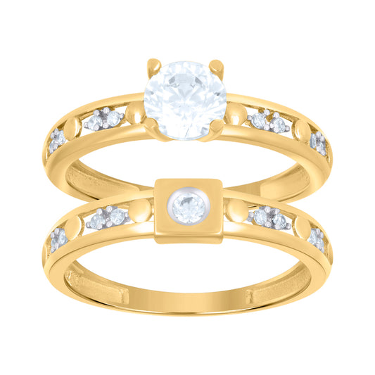 10Kt Gold Turkish Duo Ring