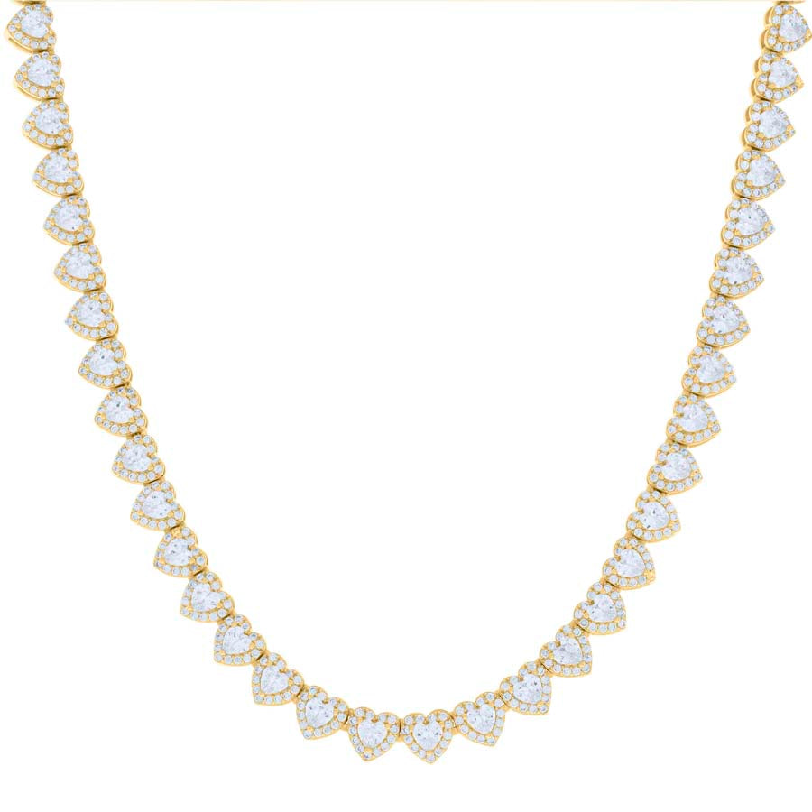 925 Sterling Silver Cz 7mm Chain