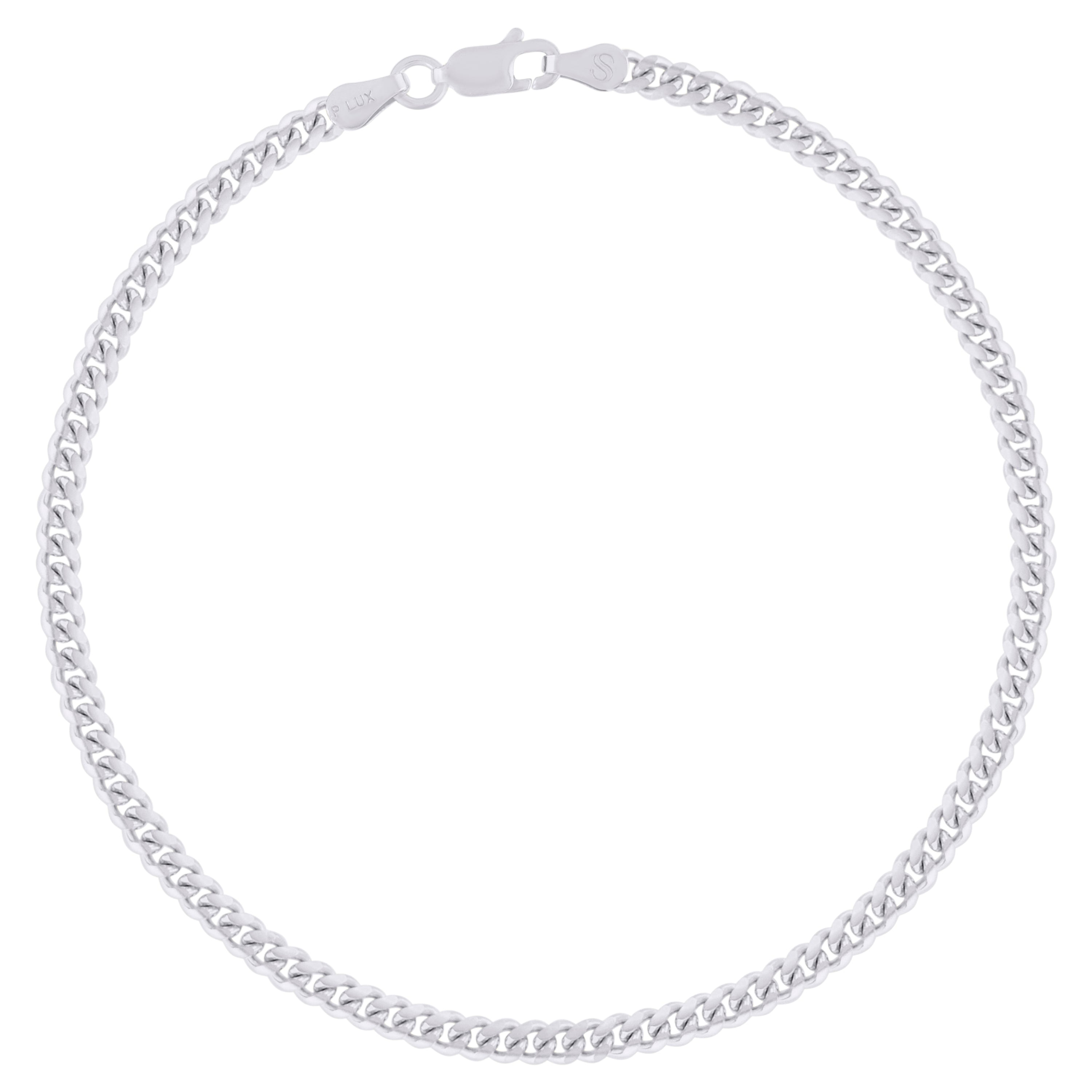 925 Sterling Silver Solid Miami Cuban Chain Rhodium 100 3.5mm