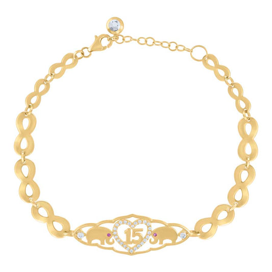 10Kt Gold Turkish Bracelet 8"