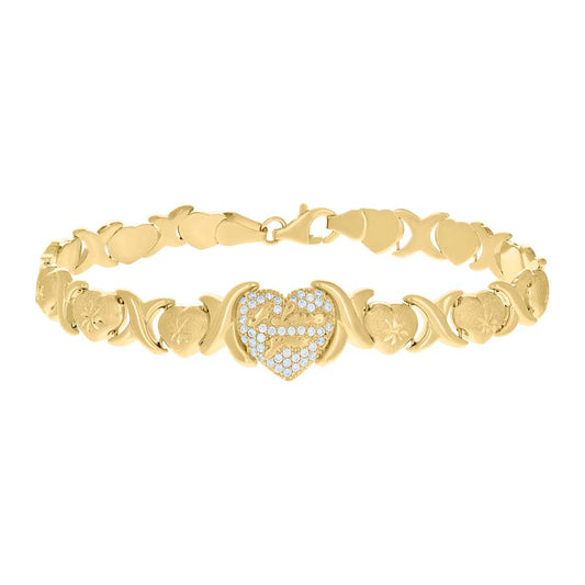 10Kt Gold Bracelet 8"