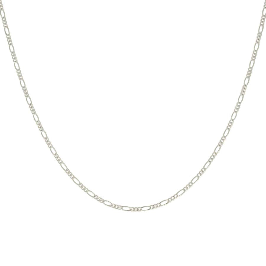 925 Sterling Silver Solid Classic Figaro Silver Plated 060 2.0mm