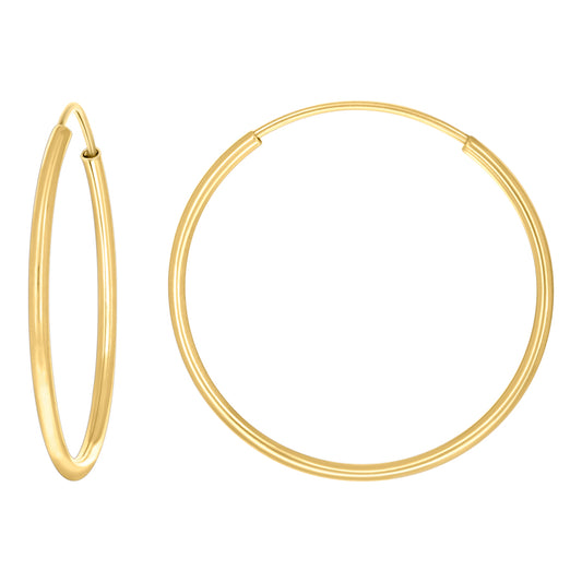 14Kt Gold Hoop Earring
