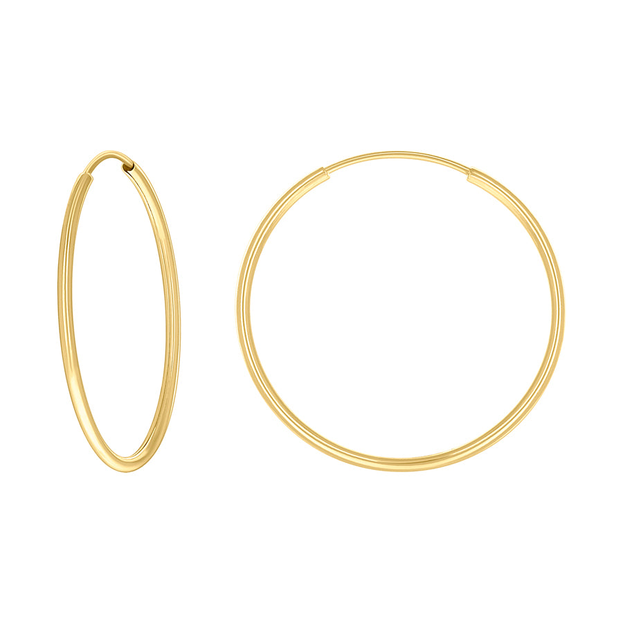 14Kt Gold Hoop Earring