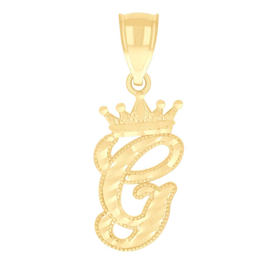 10Kt-Gold Initial"G" Pendant