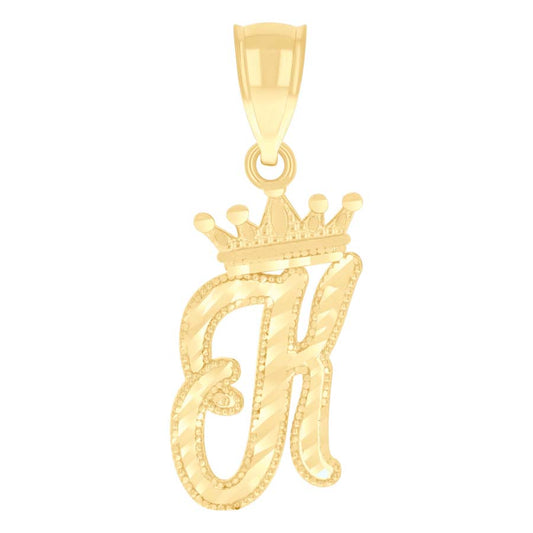 10Kt-Gold Initial"K" Pendant