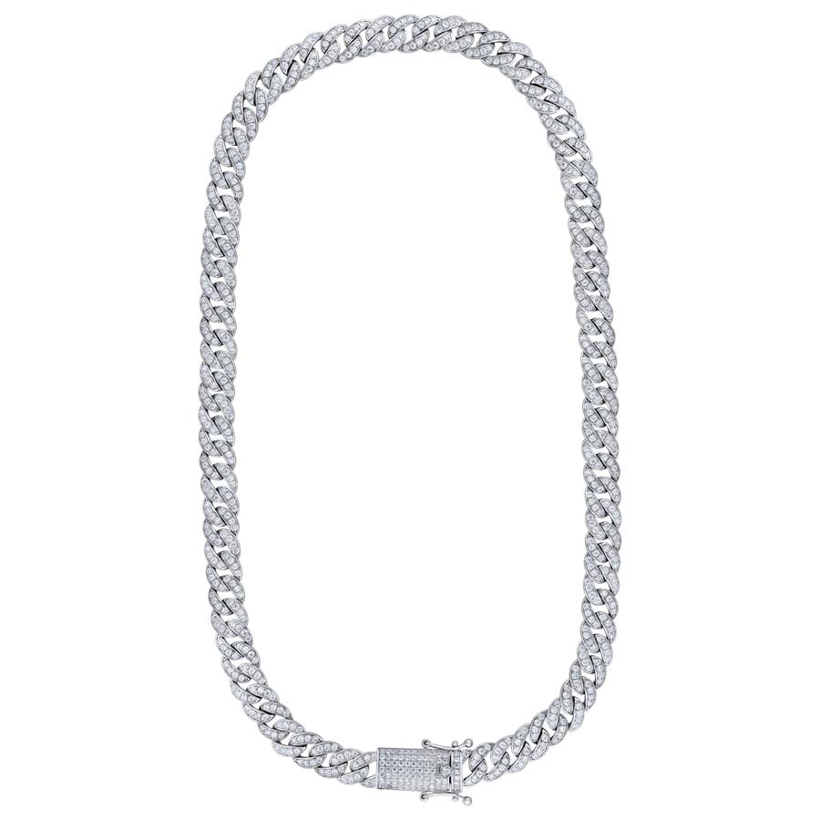 925 Sterling Silver Moissanite Miami Cuban 9mm