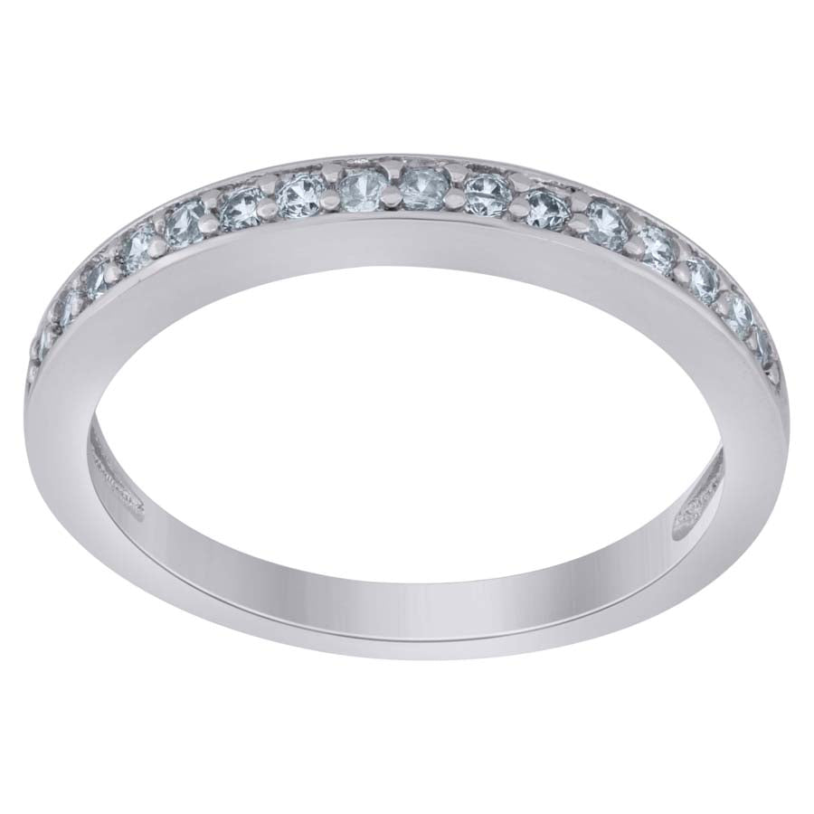 925 Sterling Silver 0.23Ctw Moissanite Ring S6-S9
