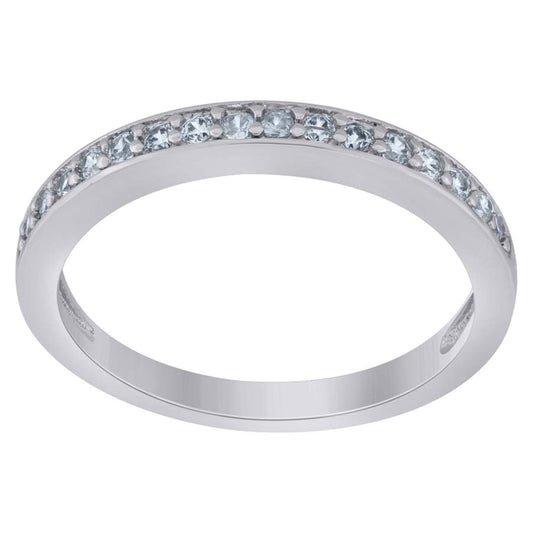 925 Sterling Silver 0.23Ctw Moissanite Ring S6-S9