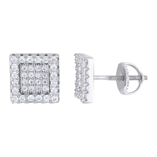 925 Silver Earrings With Moissanite Ctw 0.53