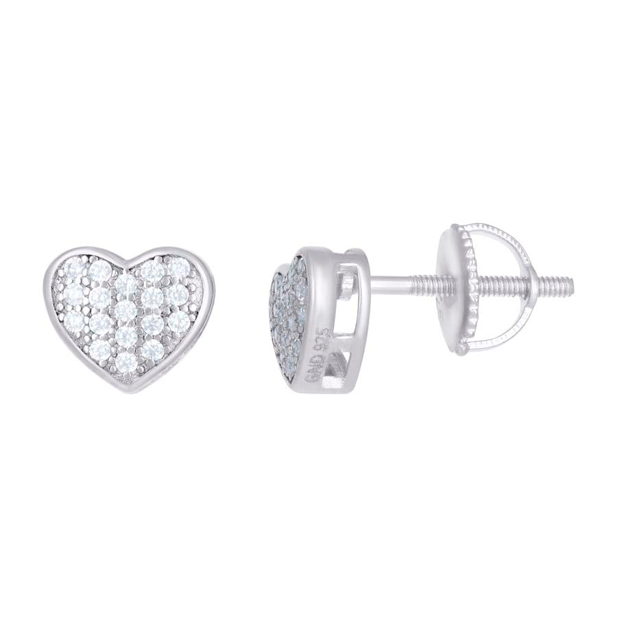 925 Sterling Silver 0.18Ctw Moissanite Earrings