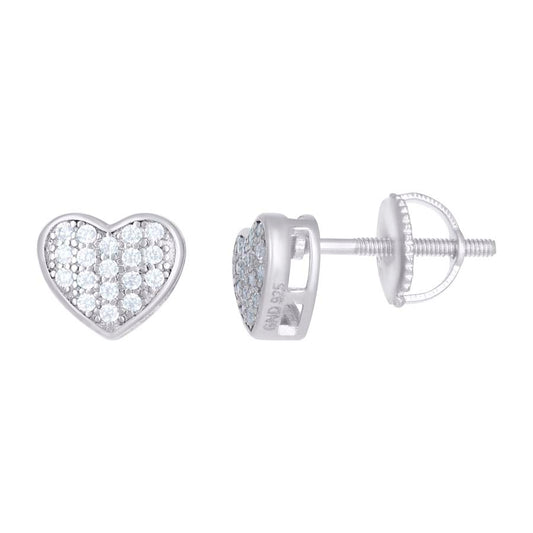 925 Sterling Silver 0.18Ctw Moissanite Earrings