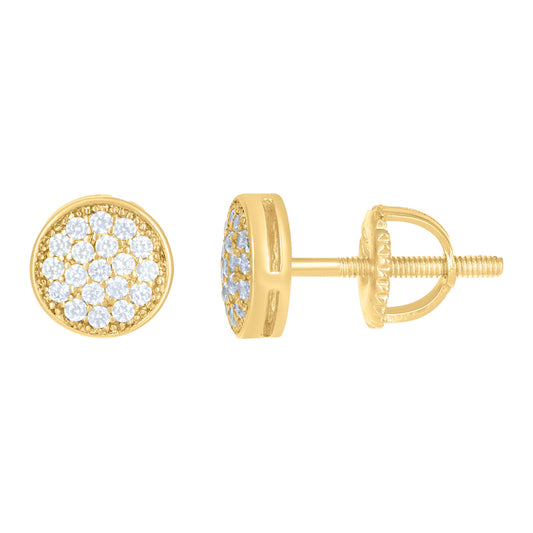 925 Silver Earrings With Moissanite Ctw 0.20