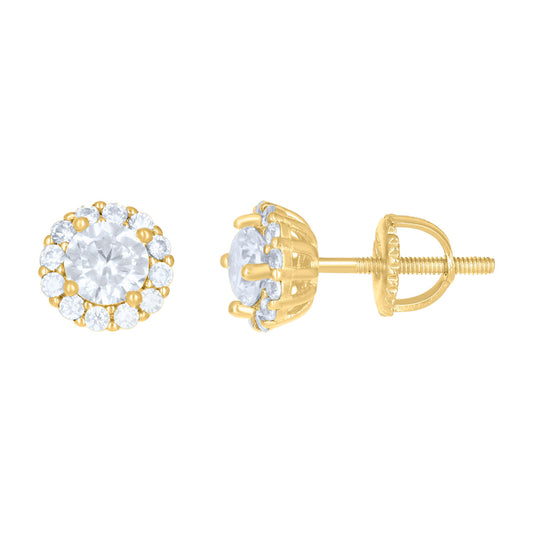 925 Silver Earrings With Moissanite Ctw 1.29