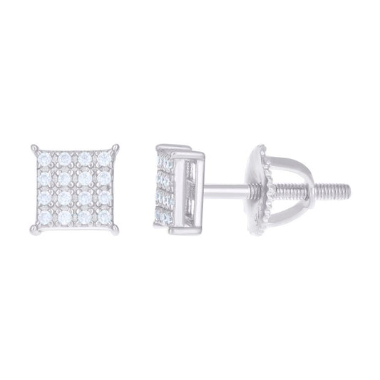 925 Silver Earrings With Moissanite Ctw 1.10