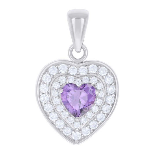 925 Sterling Silver Cz Pendant
