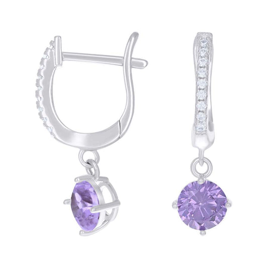 925 Sterling Silver Cz Earrings