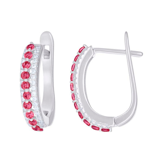 925 Sterling Silver Cz Earring