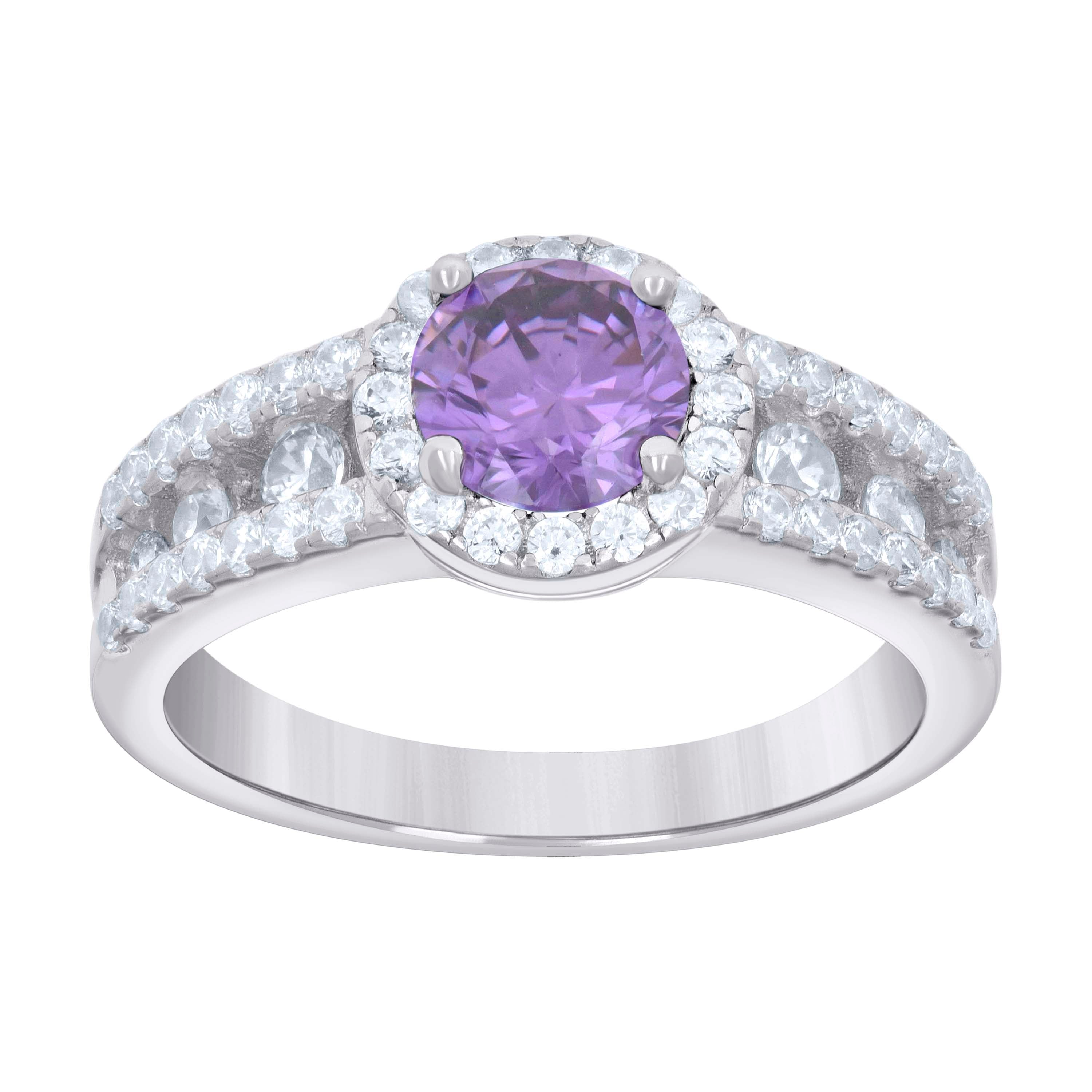 925 Sterling Silver Cz Ring S6-S9