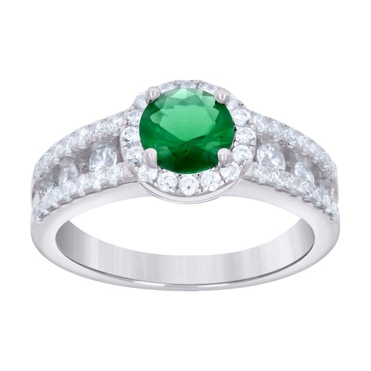 925 Sterling Silver Cz Ring S6-S9