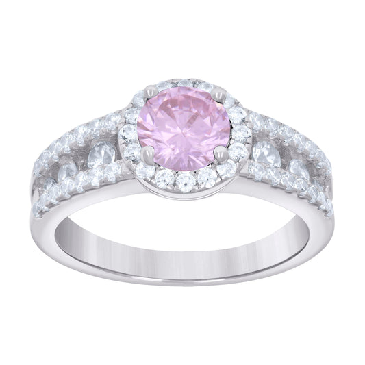 925 Sterling Silver Cz Ring S6-S9
