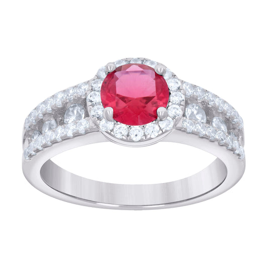 925 Sterling Silver Cz Ring S6-S9