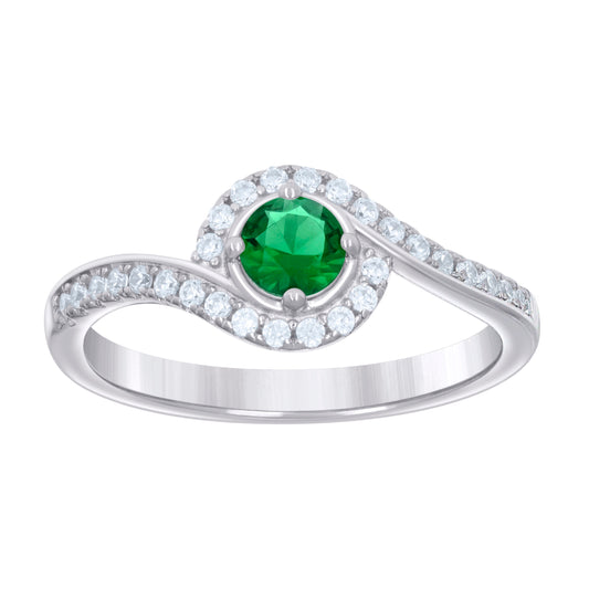 925 Sterling Silver Cz Ring S6-S9