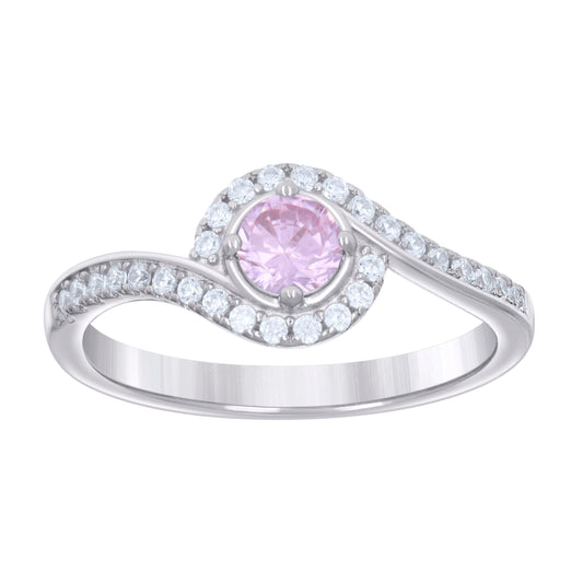 925 Sterling Silver Cz Ring S6-S9