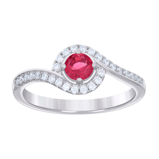 925 Sterling Silver Cz Ring S6-S9